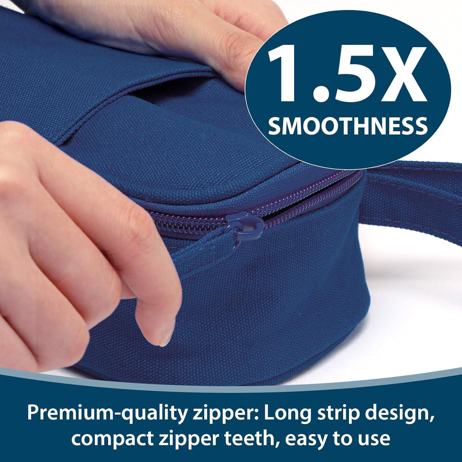 imageSPACEMATE Pencil Case Pouch Box Bag School Supplies Girls Boys Kids Cute Preppy Stuff Large Big Capacity Aesthetic Pen Organizer Back to College Stationary Dark Cyan Heavy Duty Canvas 1800mlMidnight Blue