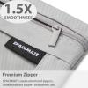 imageSPACEMATE Binder Pencil Pouch Case Box Bag for 3 Ring Binder School Supplies Girls Boys Kids Clear Preppy Stuff Large Aesthetic Pen Organizer Back to College Stationary 1 Pack GrayGray
