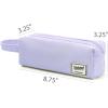 imageSPACEMATE Pencil Case Pouch Box Bag School Supplies Girls Boys Kids Cute Preppy Stuff Large Big Capacity Aesthetic Canvas Pen Organizer Back to College Stationary Sky Blue Simple Style 1200mlLavender