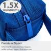 imageSPACEMATE Pencil Case Pouch Box Bag School Supplies Girls Boys Kids Cute Preppy Stuff Large Big Capacity Aesthetic Canvas Pen Organizer Back to College Stationary Sky Blue Simple Style 1200mlRoyal Blue