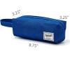 imageSPACEMATE Pencil Case Pouch Box Bag School Supplies Girls Boys Kids Cute Preppy Stuff Large Big Capacity Aesthetic Canvas Pen Organizer Back to College Stationary Sky Blue Simple Style 1200mlRoyal Blue
