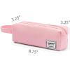 imageSPACEMATE Pencil Case Pouch Box Bag School Supplies Girls Boys Kids Cute Preppy Stuff Large Big Capacity Aesthetic Canvas Pen Organizer Back to College Stationary Sky Blue Simple Style 1200mlRosy Pink