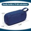imageSPACEMATE Pencil Case Pouch Box Bag School Supplies Girls Boys Kids Cute Preppy Stuff Large Big Capacity Aesthetic Pen Organizer Back to College Stationary Dark Cyan Heavy Duty Canvas 1800mlMidnight Blue