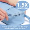 imageSPACEMATE Pencil Case Pouch Box Bag School Supplies Girls Boys Kids Cute Preppy Stuff Large Big Capacity Aesthetic Pen Organizer Back to College Stationary Dark Cyan Heavy Duty Canvas 1800mlSky Blue