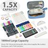 imageSPACEMATE Pencil Case Pouch Box Bag School Supplies Girls Boys Kids Cute Preppy Stuff Large Big Capacity Aesthetic Pen Organizer Back to College Stationary Cornflower Blue Classic Stlye 1800mlCornflower Blue