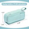 imageSPACEMATE Pencil Case Pouch Box Bag School Supplies Girls Boys Kids Cute Preppy Stuff Large Big Capacity Aesthetic Pen Organizer Back to College Stationary Dark Cyan Heavy Duty Canvas 1800mlEggshell Blue