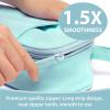 imageSPACEMATE Pencil Case Pouch Box Bag School Supplies Girls Boys Kids Cute Preppy Stuff Large Big Capacity Aesthetic Pen Organizer Back to College Stationary Dark Cyan Heavy Duty Canvas 1800mlLight Green