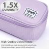 imageSPACEMATE Pencil Case Pouch Box Bag School Supplies Girls Boys Kids Cute Preppy Stuff Large Big Capacity Aesthetic Pen Organizer Back to College Stationary Coal Black Standard Stlye 1800mlLavender