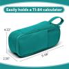 imageSPACEMATE Pencil Case Pouch Box Bag School Supplies Girls Boys Kids Cute Preppy Stuff Large Big Capacity Aesthetic Pen Organizer Back to College Stationary Dark Cyan Heavy Duty Canvas 1800mlDark Cyan