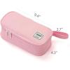 imageSPACEMATE Pencil Case Pouch Box Bag School Supplies Girls Boys Kids Cute Preppy Stuff Large Big Capacity Aesthetic Pen Organizer Back to College Stationary Coal Black Standard Stlye 1800mlLight Pink