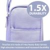 imageSPACEMATE Pencil Case Pouch Box Bag School Supplies Girls Boys Kids Cute Preppy Stuff Large Big Capacity Aesthetic Pen Organizer Back to College Stationary Dark Cyan Heavy Duty Canvas 1800mlPurple