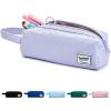 imageSPACEMATE Pencil Case Pouch Box Bag School Supplies Girls Boys Kids Cute Preppy Stuff Large Big Capacity Aesthetic Canvas Pen Organizer Back to College Stationary Sky Blue Simple Style 1200mlLavender