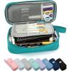 imageSPACEMATE Pencil Case Pouch Box Bag School Supplies Girls Boys Kids Cute Preppy Stuff Large Big Capacity Aesthetic Pen Organizer Back to College Stationary Cornflower Blue Classic Stlye 1800mlTeal