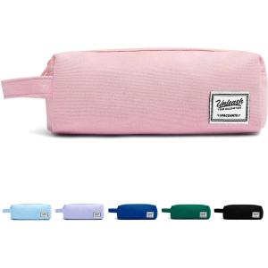 imageSPACEMATE Pencil Case Pouch Box Bag School Supplies Girls Boys Kids Cute Preppy Stuff Large Big Capacity Aesthetic Canvas Pen Organizer Back to College Stationary Sky Blue Simple Style 1200mlRosy Pink